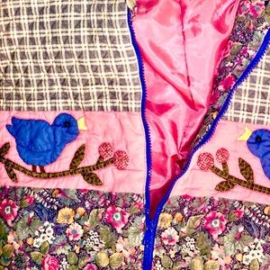 Handmade vintage quilted spring jacket